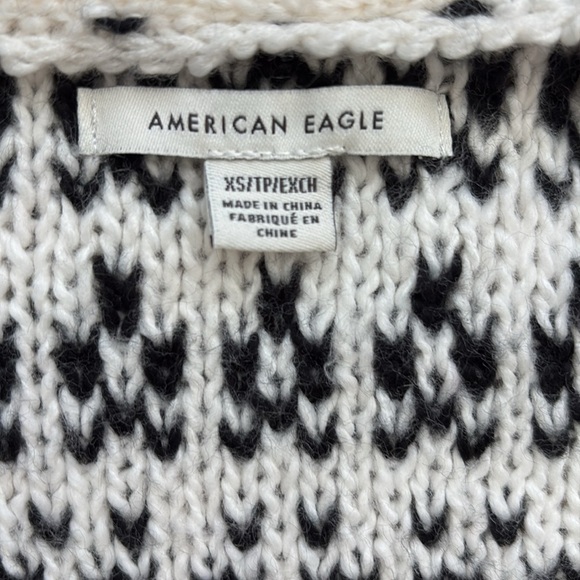 American Eagle cropped Fair Isle cardigan Size XS - Picture 2 of 6